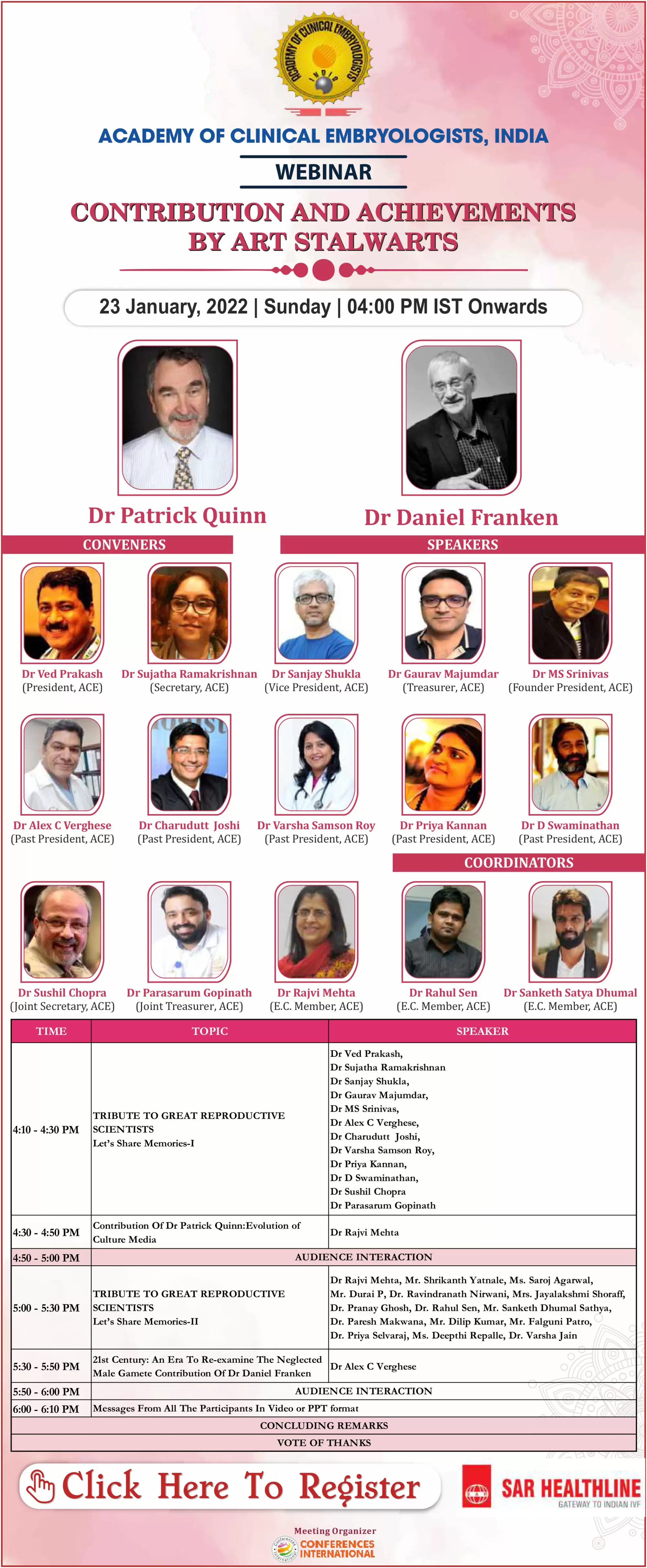 WEBINAR-Contribution & Achievements By ART Stalwarts