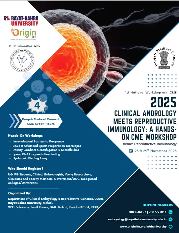 RBU Reproductive Immunology CME Workshop @Jalandhar on 28 and 29th November 2025